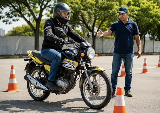 Aula de Moto Habilitação